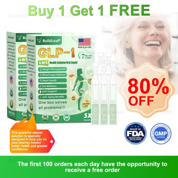 FDA 𝖮𝖿𝖿𝗂𝖼𝗂𝖺𝗅 𝖲𝗍𝗈𝗋𝖾 | 𝑩𝒖𝐢𝒍𝒅𝑳𝒆𝐚𝒇® GL𝐏-1 6-𝒊𝒏-1 𝑯𝒆𝒂𝒍𝒕𝒉 𝑺𝒐𝒍𝒖𝒕𝒊𝒐𝒏 𝖮𝗋𝖺𝗅 𝐋𝐢𝐪𝐮𝐢𝐝 (𝑱𝒖𝒔𝒕 𝒐𝒏𝒄𝒆 𝒂 𝒅𝒂𝒚, 𝘃𝗶𝘀𝗶𝗯𝗹𝗲 𝗰𝗵𝗮𝗻𝗴𝗲𝘀 𝗶𝗻 𝟳 𝗱𝗮𝘆𝘀） ✅ 𝘍𝘰𝘳 𝘰𝘣𝘦𝘴𝘪𝘵𝘺, 𝘤𝘢𝘳𝘥𝘪𝘰𝘷𝘢𝘴𝘤𝘶𝘭𝘢𝘳 𝘩𝘦𝘢𝘭𝘵𝘩,𝙙𝙞𝙖𝙗𝙚𝙩𝙚𝙨, 𝙨𝙡𝙚𝙚𝙥 𝐚𝐩𝐧𝐞𝐚, 𝐆𝐮𝐭 𝐇𝐞𝐚𝐥𝐭𝐡, 𝐣𝐨𝐢𝐧𝐭 𝐢𝐬𝐬𝐮𝐞𝐬, 𝐚𝐧𝐝 𝐦𝐨𝐫𝐞