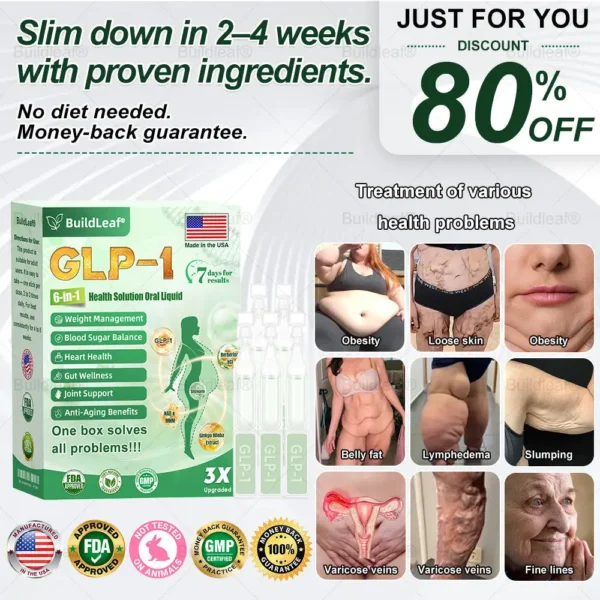 FDA 𝖮𝖿𝖿𝗂𝖼𝗂𝖺𝗅 𝖲𝗍𝗈𝗋𝖾 | 𝑩𝒖𝐢𝒍𝒅𝑳𝒆𝐚𝒇® GL𝐏-1 6-𝒊𝒏-1 𝑯𝒆𝒂𝒍𝒕𝒉 𝑺𝒐𝒍𝒖𝒕𝒊𝒐𝒏 𝖮𝗋𝖺𝗅 𝐋𝐢𝐪𝐮𝐢𝐝 (𝑱𝒖𝒔𝒕 𝒐𝒏𝒄𝒆 𝒂 𝒅𝒂𝒚, 𝘃𝗶𝘀𝗶𝗯𝗹𝗲 𝗰𝗵𝗮𝗻𝗴𝗲𝘀 𝗶𝗻 𝟳 𝗱𝗮𝘆𝘀） ✅ 𝘍𝘰𝘳 𝘰𝘣𝘦𝘴𝘪𝘵𝘺, 𝘤𝘢𝘳𝘥𝘪𝘰𝘷𝘢𝘴𝘤𝘶𝘭𝘢𝘳 𝘩𝘦𝘢𝘭𝘵𝘩,𝙙𝙞𝙖𝙗𝙚𝙩𝙚𝙨, 𝙨𝙡𝙚𝙚𝙥 𝐚𝐩𝐧𝐞𝐚, 𝐆𝐮𝐭 𝐇𝐞𝐚𝐥𝐭𝐡, 𝐣𝐨𝐢𝐧𝐭 𝐢𝐬𝐬𝐮𝐞𝐬, 𝐚𝐧𝐝 𝐦𝐨𝐫𝐞