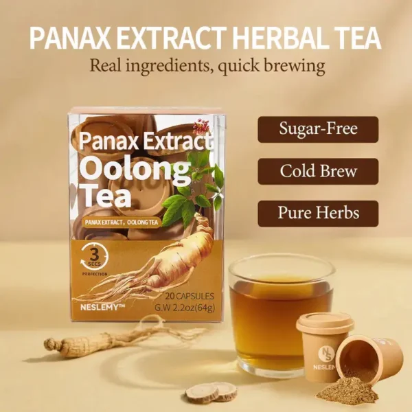 Panax Extract HERBAL Tea Energy & Strength Tea — Boost Your Vitality