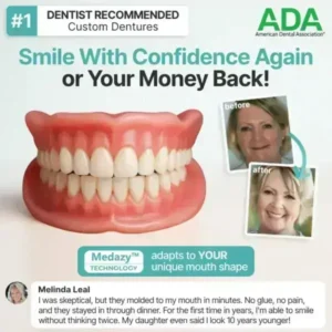 【OFFICIAL STORE】Medazy™ Custom-Fit Full Functional Dentures